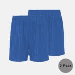 2 Pack Kids School Pe Shorts In Royal Blue Colour