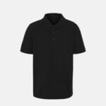 Unisex School Polo Shirts In Back Colour