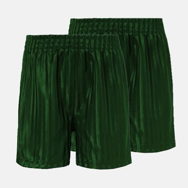 Kids School Pe Shorts In Bottle Green Colour 2 Pack