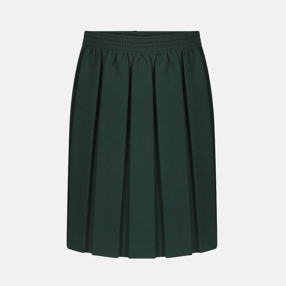 Girls green best sale school skirt