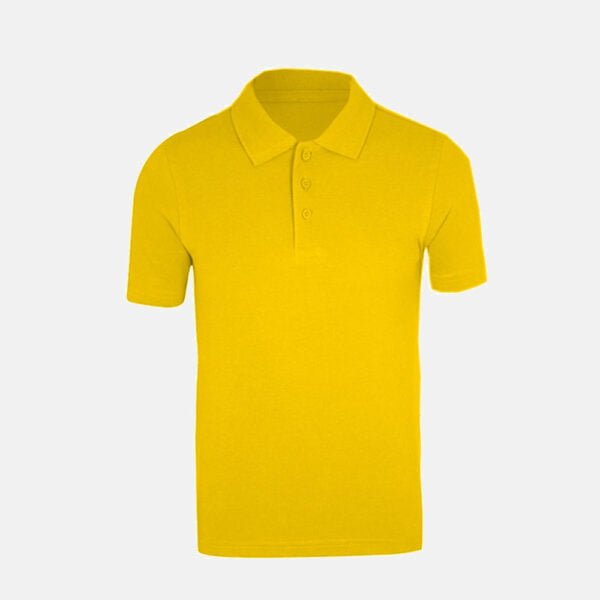 Unisex School Polo Shirts In Gold Colour