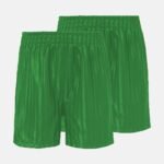 Kids School Pe Shorts In Kelly Green Colour 2 Pack