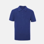 Unisex School Summer Polo Shirts In Royal Blue Colour