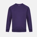 kids Round Neck School Fleece Jumpers In Purple Colour