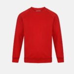 kids Round Neck School Fleece Jumpers In Red Colour