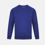 kids Round Neck School Fleece Jumpers In Royal Blue Colour