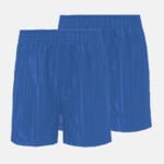 Kids School Pe Shorts In Royal Blue Colour 2 Pack