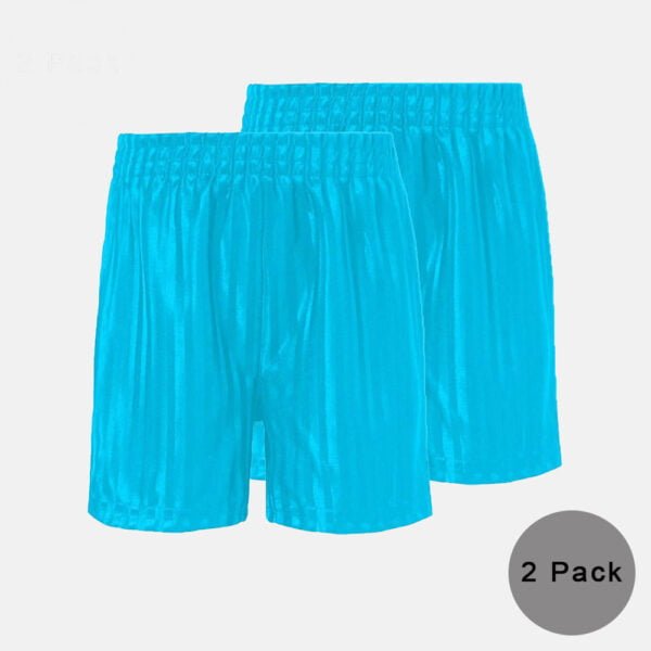 2 Pack Kids School Pe Shorts In Sky Blue Colour