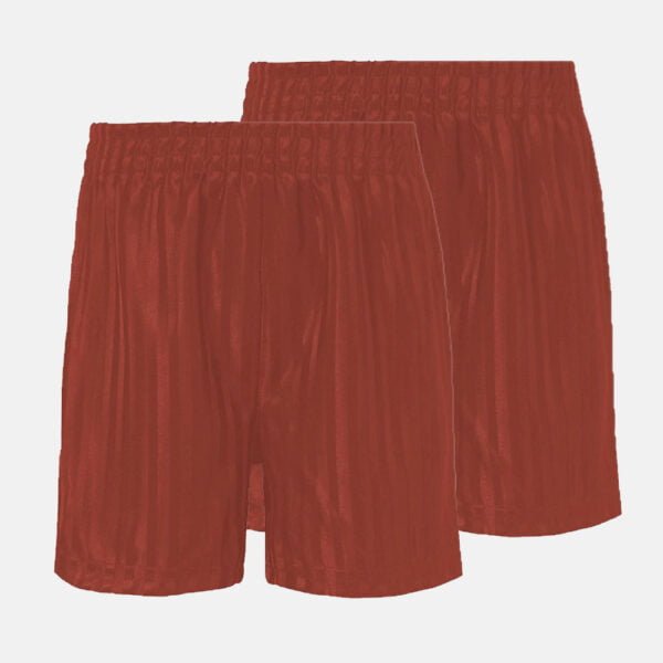 Kids School Pe Shorts In Wine Colour