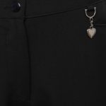 Girls Half Elasticated School Trousers with Heart Pendant – 100% Polyester - Image 3